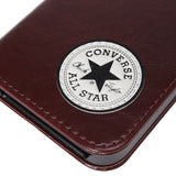 CONVERSE Uncle Patch  PU Leather Book Type Case BROWN【iPhone 12 mini対応】 4589676562020