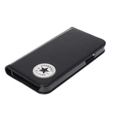 CONVERSE Uncle Patch  PU Leather Book Type Case BLACK【iPhone 12/iPhone12 Pro 対応】 4589676562037