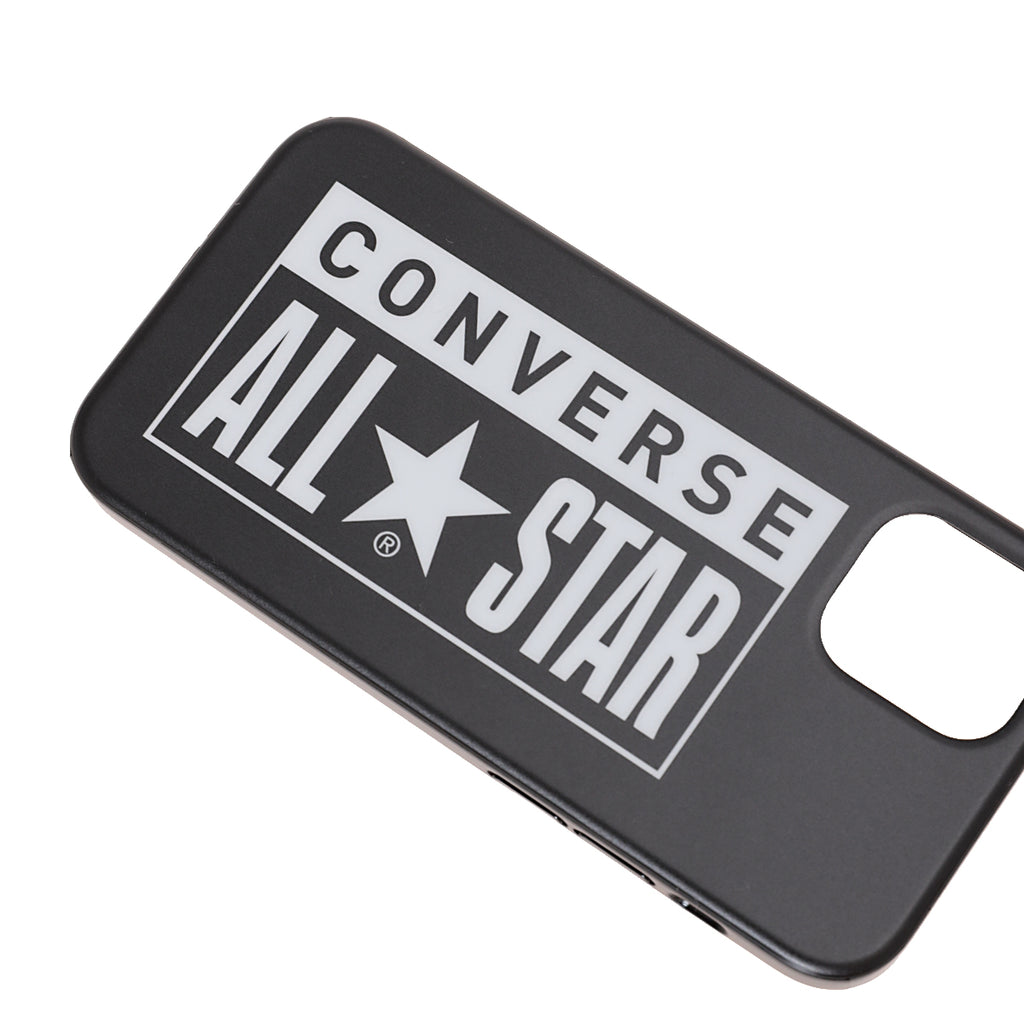 CONVERSE Heel Patch Logo  Hybrid IML Back Case BLACK【iPhone 12 mini対応】 4589676562167