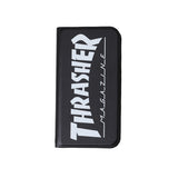 THRASHER HOME TOWN Logo  PU Leather  Book Type Case BLK/WHT【iPhone 12 mini対応】 4589676562396