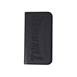 THRASHER HOME TOWN Logo  PU Leather  Book Type Case BLK/BLK【iPhone 12 mini対応】 4589676562402
