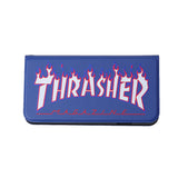 THRASHER FLAME MAGZINE Logo   PU Leather  Book Type Case NVY/FLAME【iPhone SE(第2世代)/iPhone8/iPhone7対応】 4589676562440