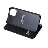 THRASHER FLAME MAGZINE Logo  PU Leather  Book Type Case NVY/FLAME【iPhone 12 mini対応】 4589676562464