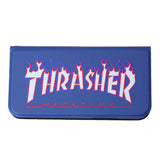 THRASHER FLAME MAGZINE Logo PU Leather  Book Type Case NVY/FLAME【iPhone 12/iPhone12 Pro 対応】 4589676562488