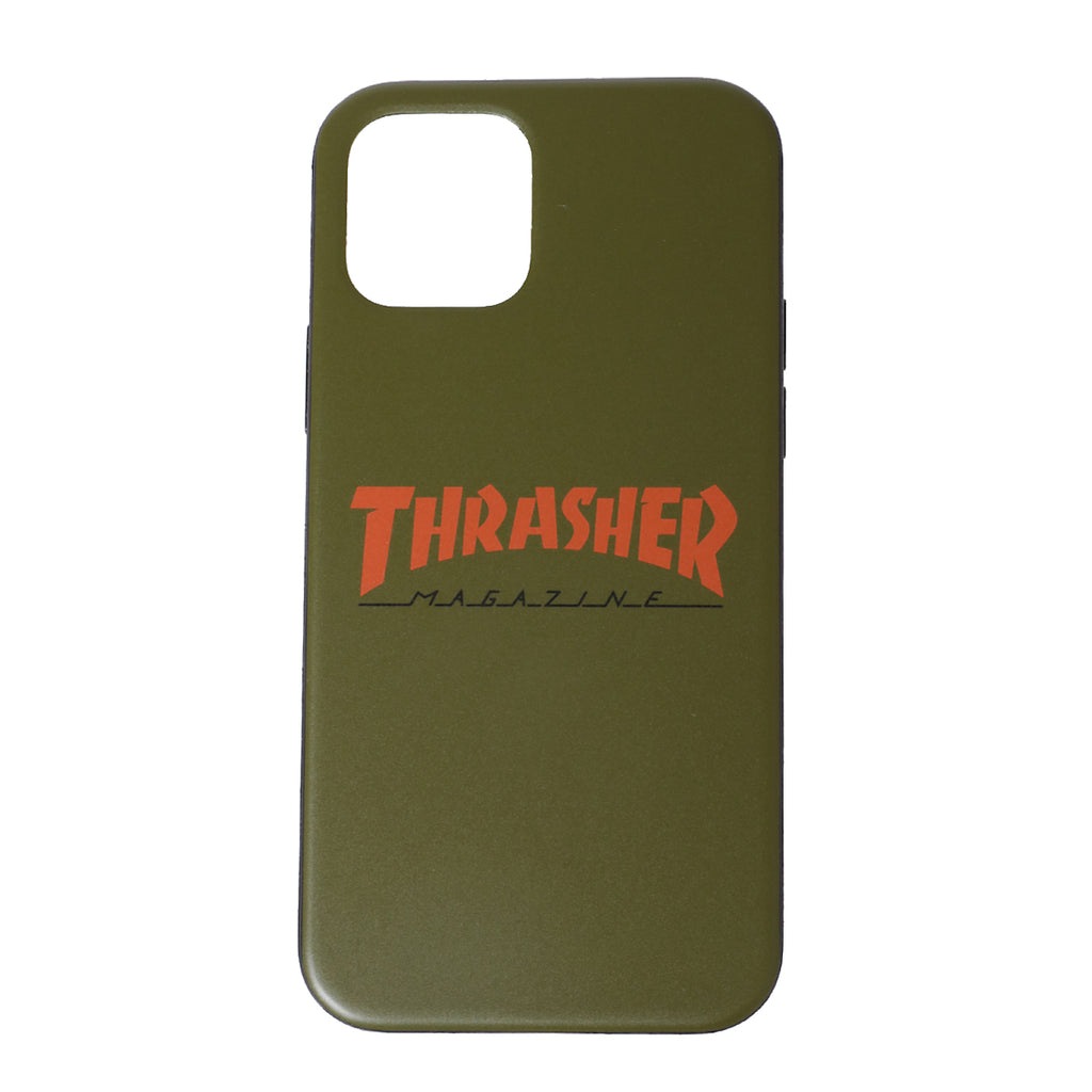 THRASHER HOME TOWN Logo Hybrid  IML Back Case OLV/ORG【iPhone 12/iPhone12 Pro 対応】 4589676562549