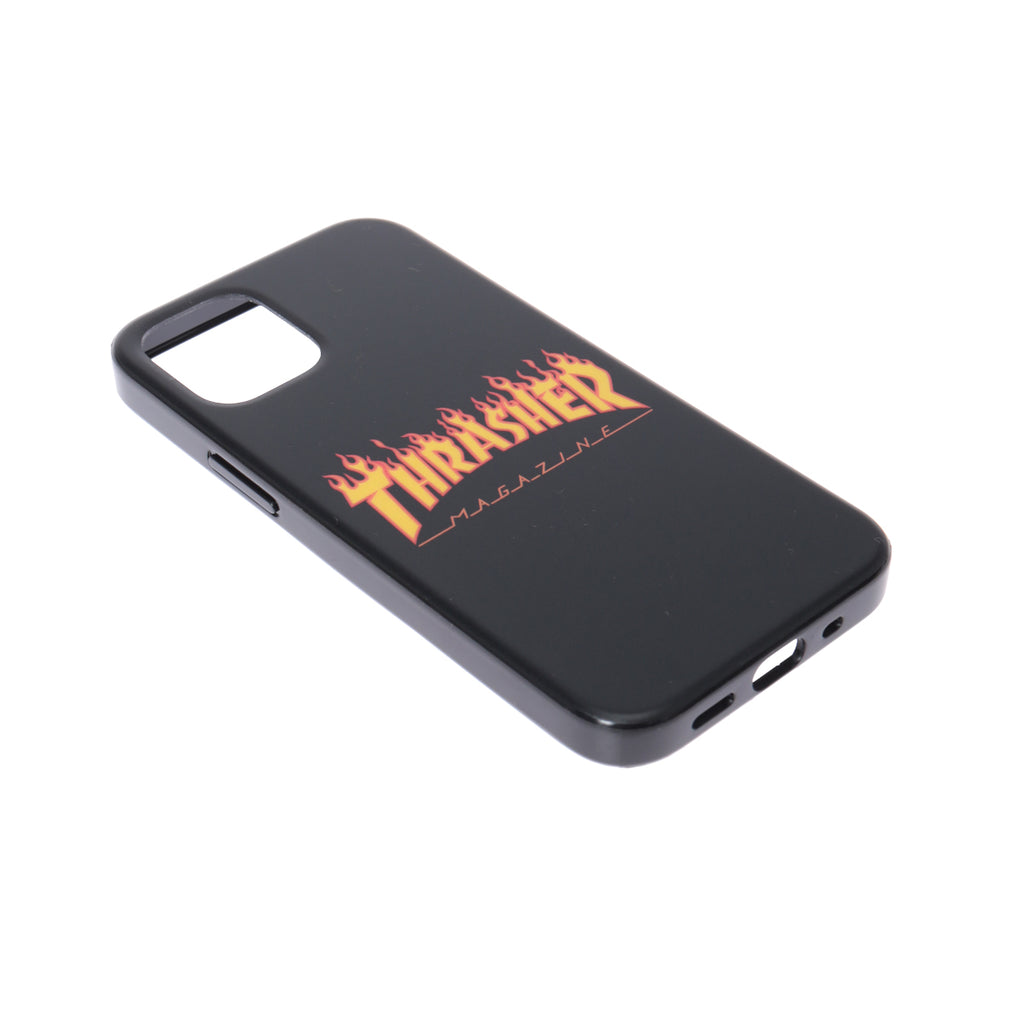 THRASHER FLAME MAGZINE  Logo Hybrid IML Back Case BLK/FLAME【iPhone 12 mini対応】 4589676562570