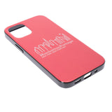 Manhatta Portage HYBRID IML  Back Case RED【iPhone 12/iPhone12 Pro 対応】 4589676563232