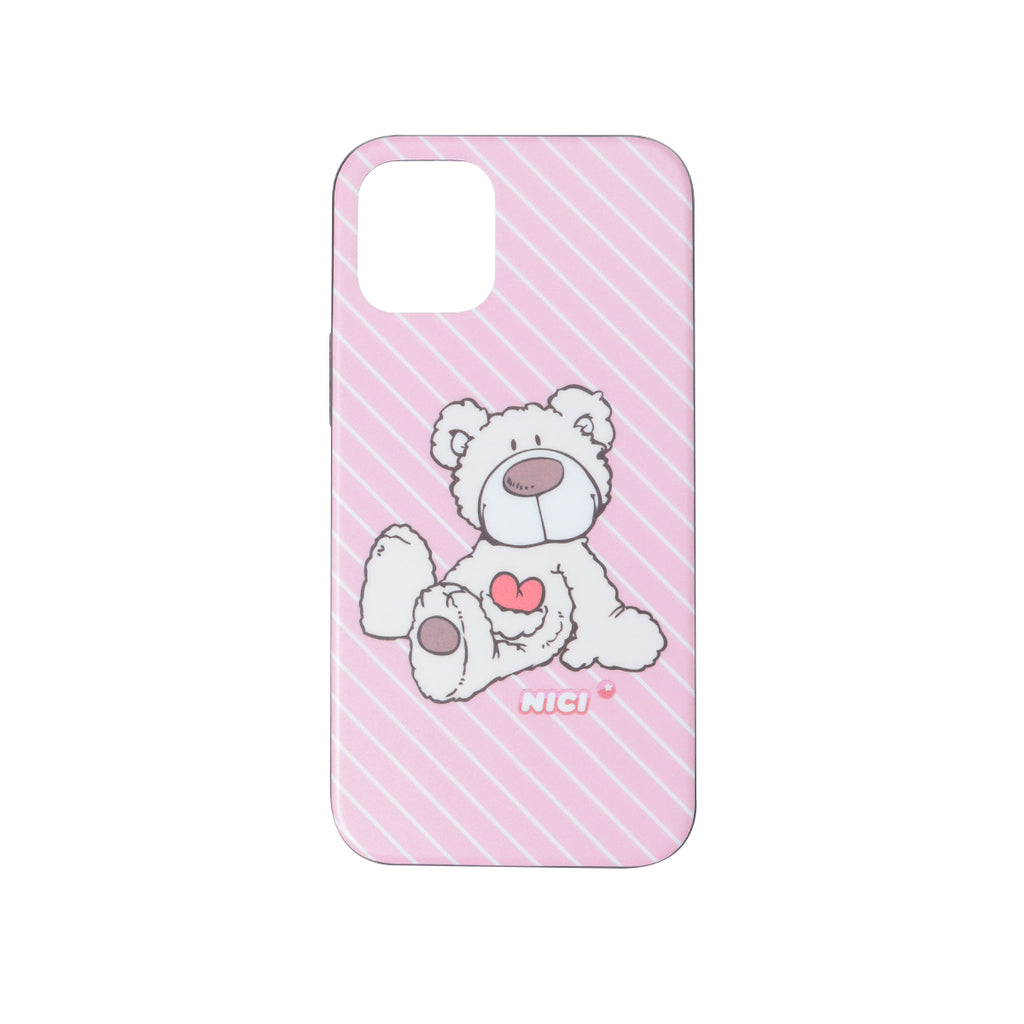 NICI Hybrid Back Case White Bear【iPhone 12 mini対応】 4589676563270