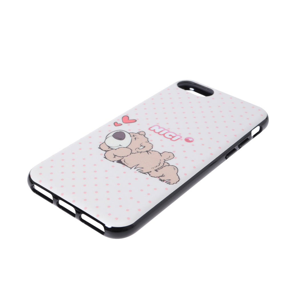 NICI Hybrid Back Case Brown Bear【iPhone SE(第2世代)/iPhone8/iPhone7対応】 4589676563294