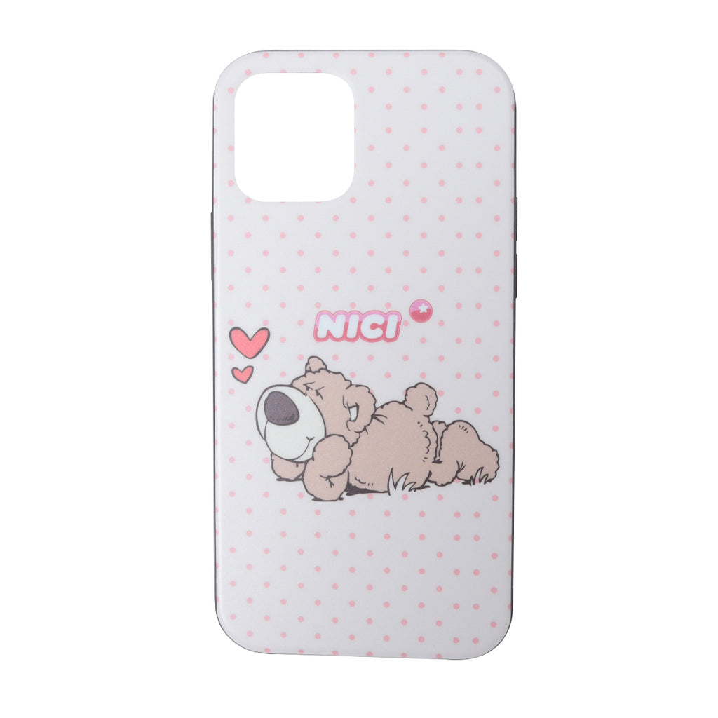 NICI Hybrid Back Case Brown Bear【iPhone 12/iPhone12 Pro 対応】  4589676563317