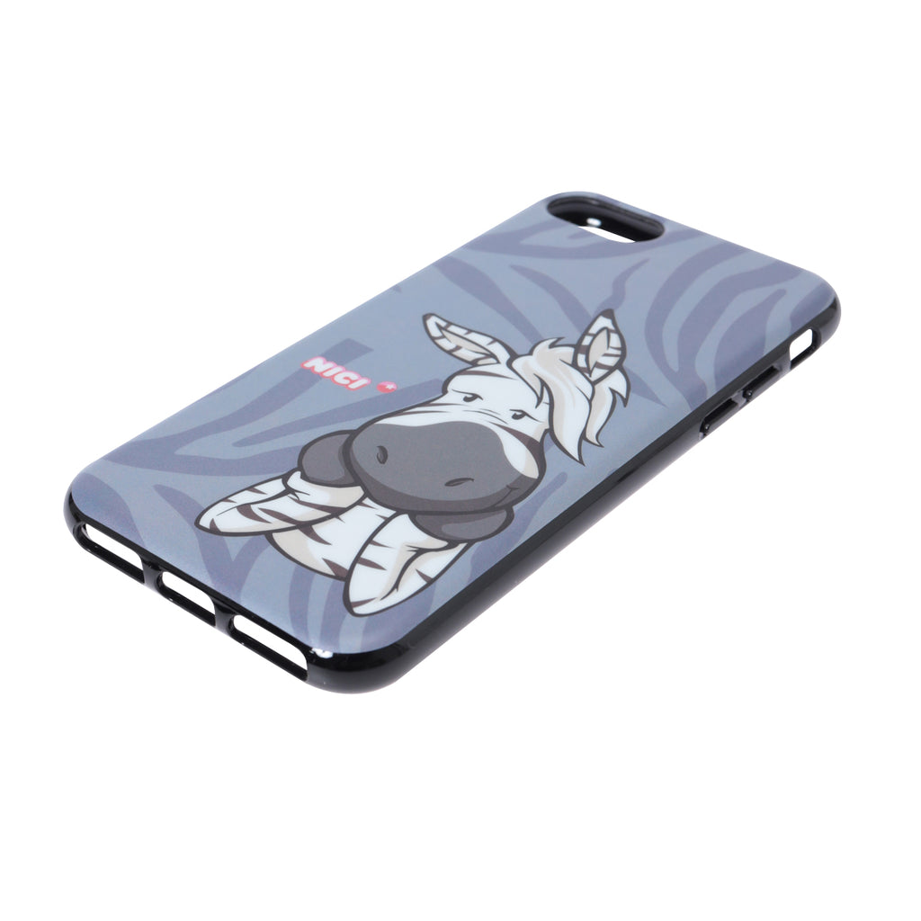 NICI Hybrid Back Case Zebra【iPhone SE(第2世代)/iPhone8/iPhone7対応】 4589676563447