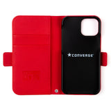 CONVERSE Uncle Patch&Stripes Book Type Case RED【iPhone 13 mini対応】 4589676563737