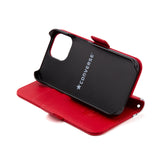 CONVERSE Uncle Patch&Stripes Book Type Case RED【iPhone 13 mini対応】 4589676563737