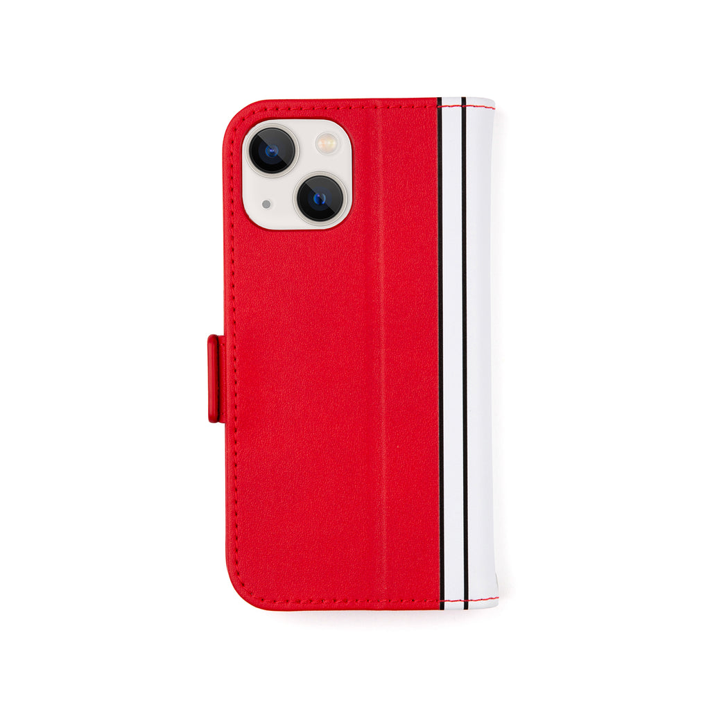 CONVERSE Uncle Patch&Stripes Book Type Case RED【iPhone 13 mini対応】 4589676563737