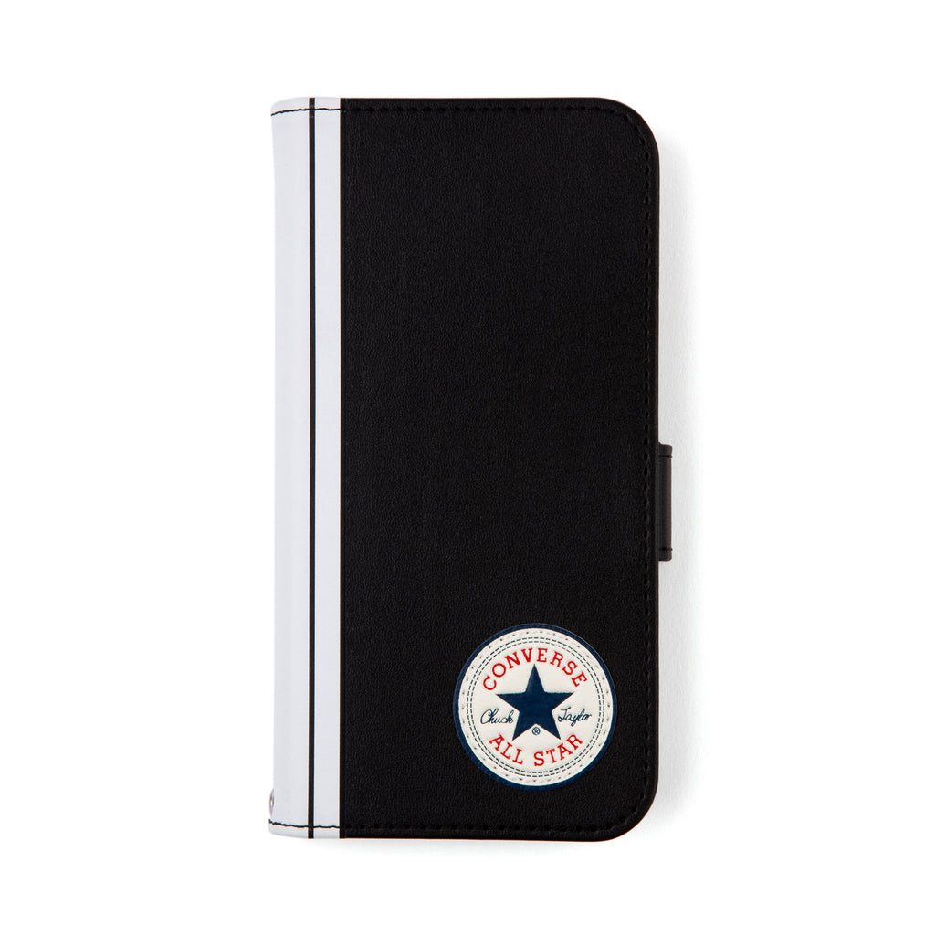 CONVERSE Uncle Patch&Stripes Book Type Case BLACK【iPhone 13対応】 4589676563751