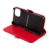 CONVERSE Uncle Patch&Stripes Book Type Case RED【iPhone 13対応】 4589676563768