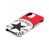 CONVERSE Big Circle Logo PU Leather Back Case （カードポケット付き）RED【iPhone 13 mini対応】4589676563935