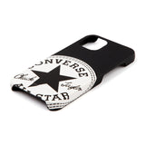 CONVERSE Big Circle Logo PU Leather Back Case（カードポケット付き）BLACK【iPhone 13対応】 4589676563959