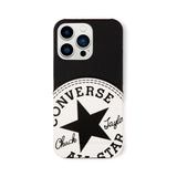 CONVERSE Big Circle Logo PU Leather Back Case（カードポケット付き）BLACK【iPhone 13 Pro対応】 4589676563980