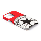 CONVERSE Big Circle Logo PU Leather Back Case（カードポケット付き）RED【iPhone 13 Pro対応】 4589676563997