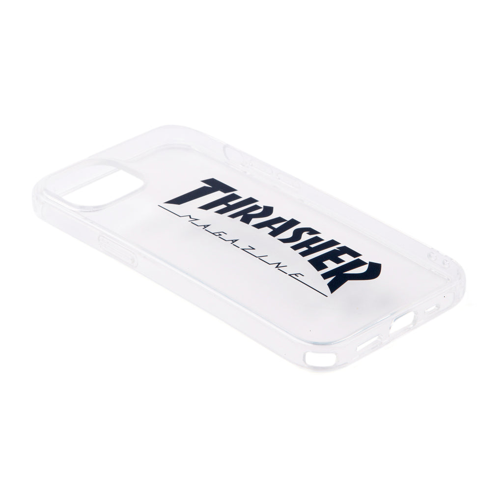 THRASHER Logo Hybrid Clear Case BLACK【iPhone 13対応】 4589676564055