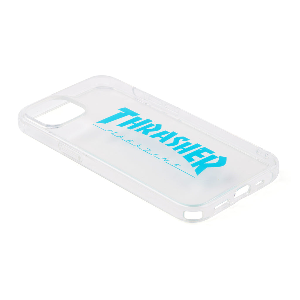 THRASHER Logo Hybrid Clear Case BLUE【iPhone 13対応】 4589676564062