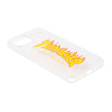 THRASHER Logo Hybrid Clear Case FLAME【iPhone 13対応】 4589676564086