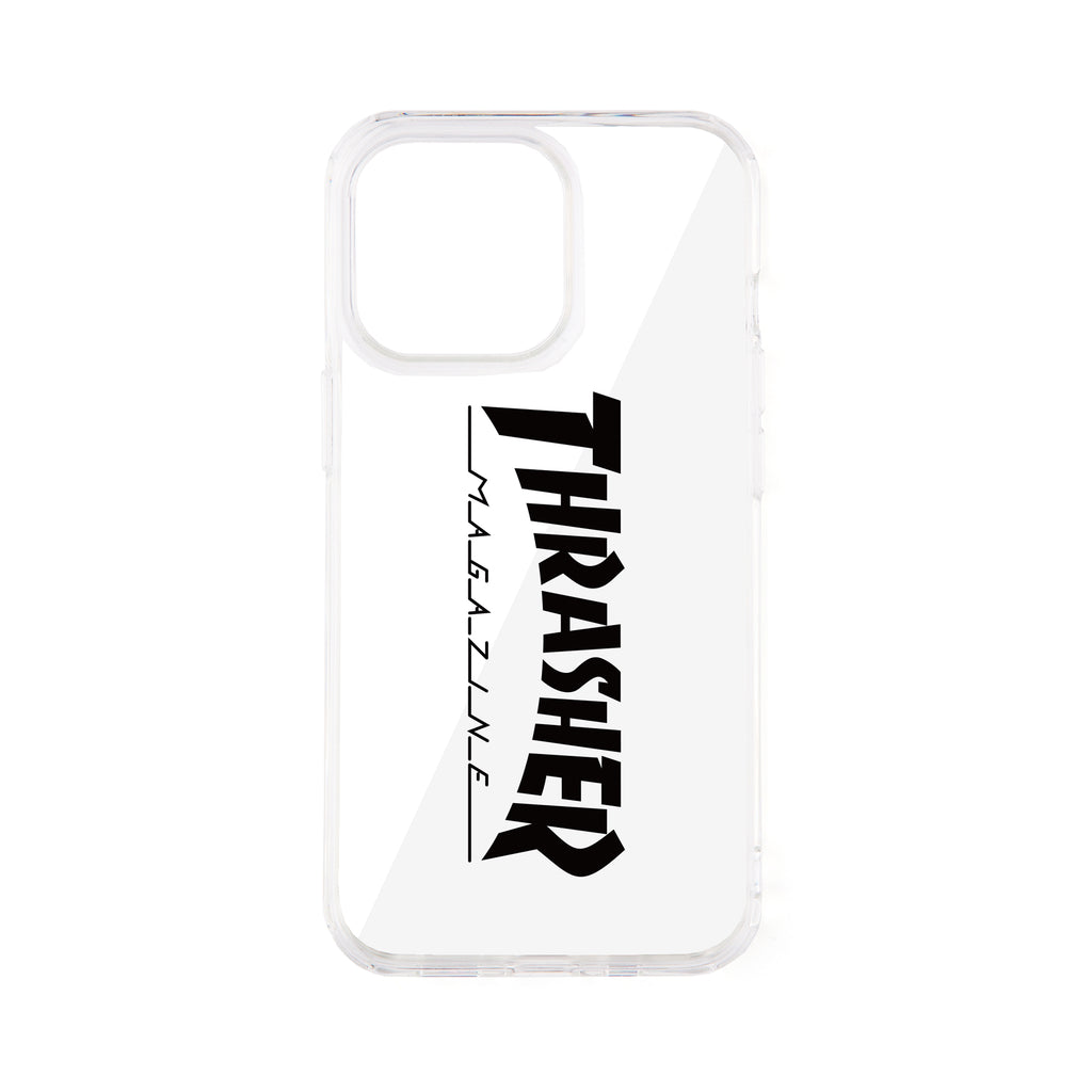 THRASHER Logo Hybrid Clear Case BLACK【iPhone 13 Pro対応】 4589676564093