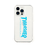 THRASHER Logo Hybrid Clear Case BLUE【iPhone 13 Pro対応】 4589676564109