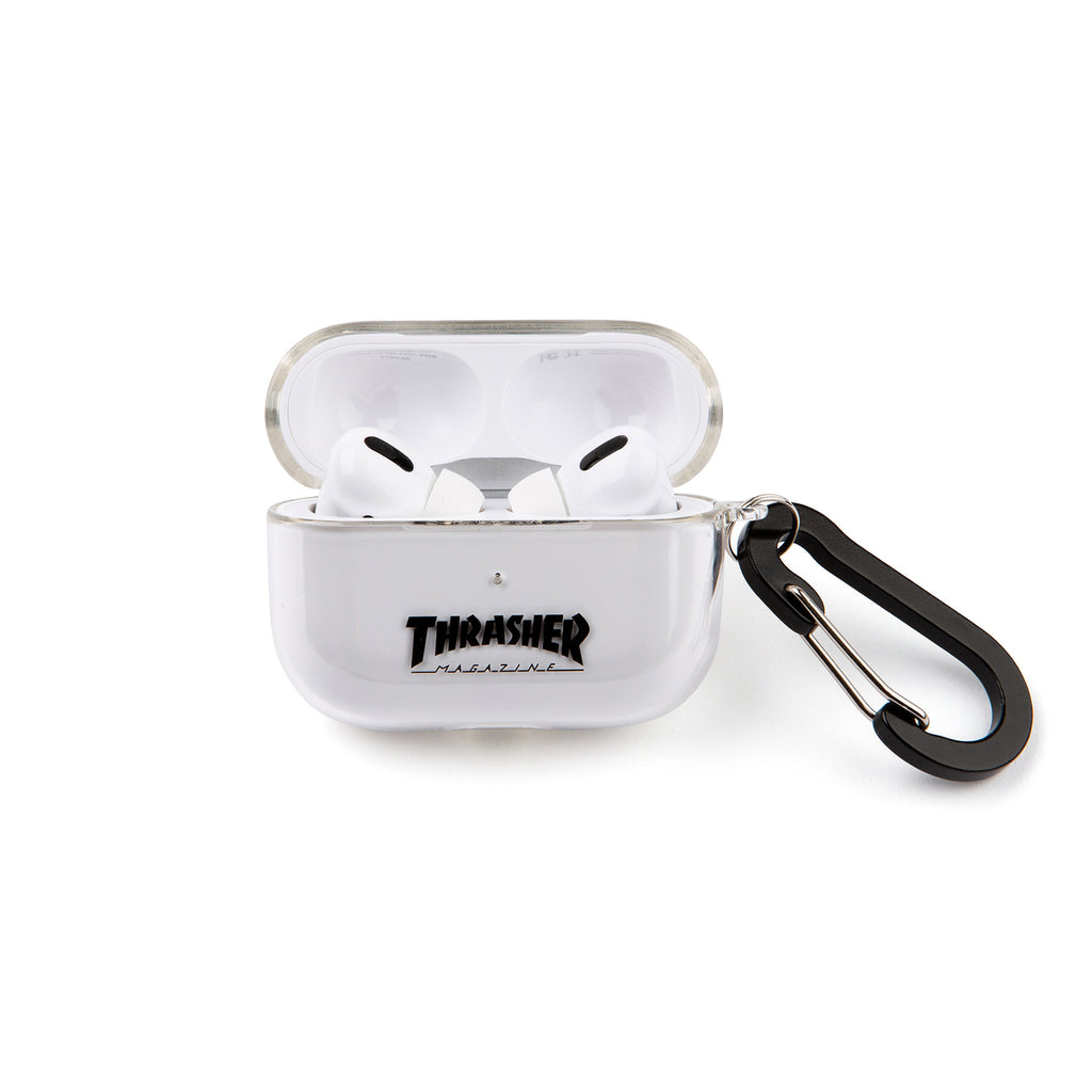 THRASHER Logo AirPods Pro Clear Case BLACK【AirPods Pro対応】 4589676564130