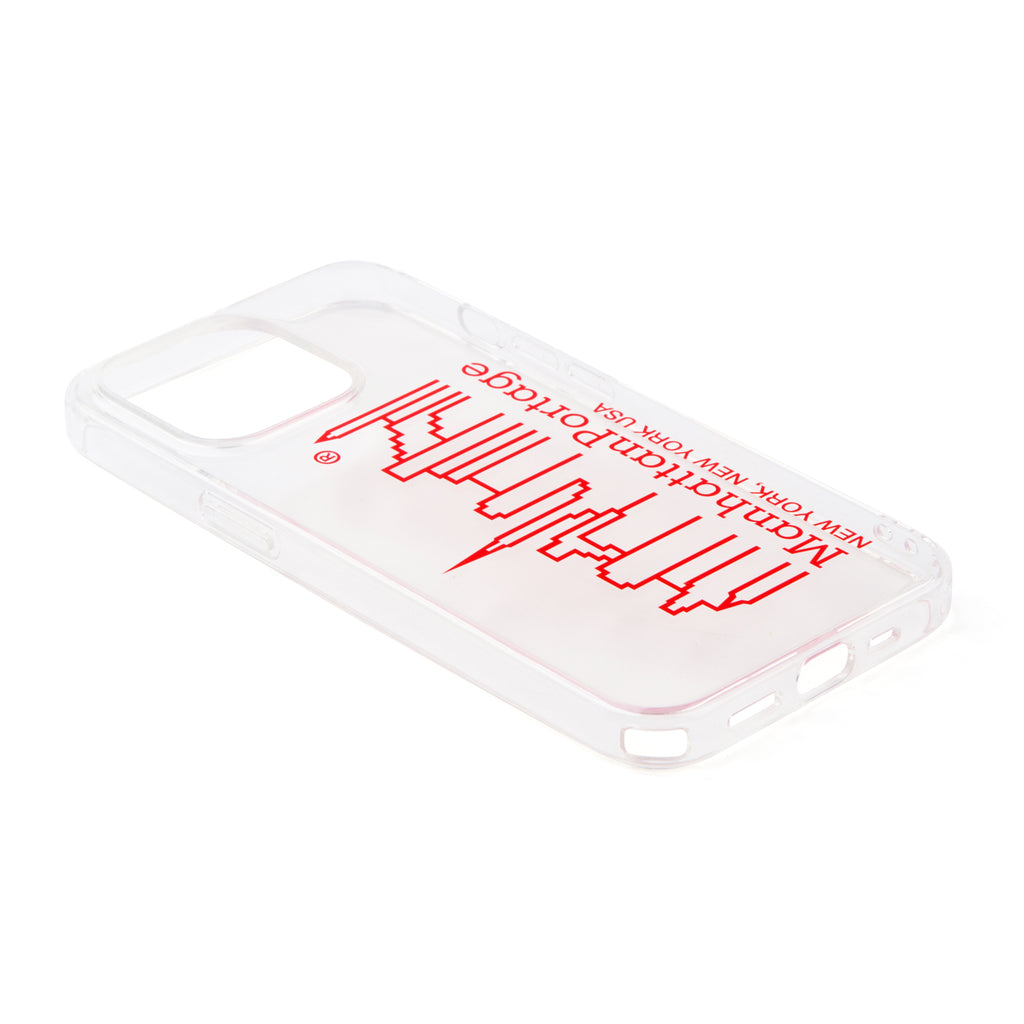 Manhattan Portage Hybrid Clear Case RED【iPhone 13 Pro対応】 4589676564338