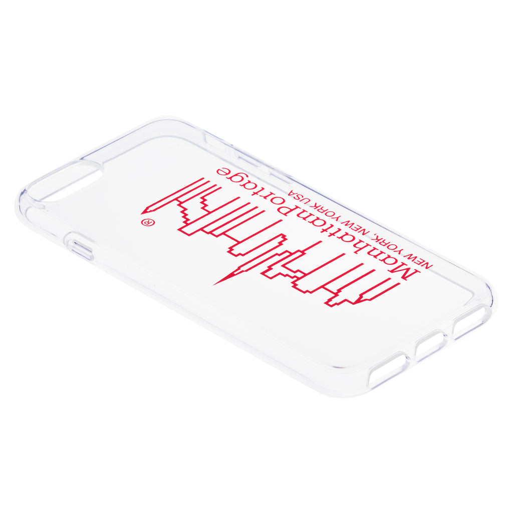 Manhattan Portage Hybrid Clear Case RED【iPhone SE(第3世代)/iPhone SE(第2世代)/iPhone8/iPhone7対応】4589676565434
